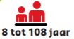 8  tot 108 jaar
